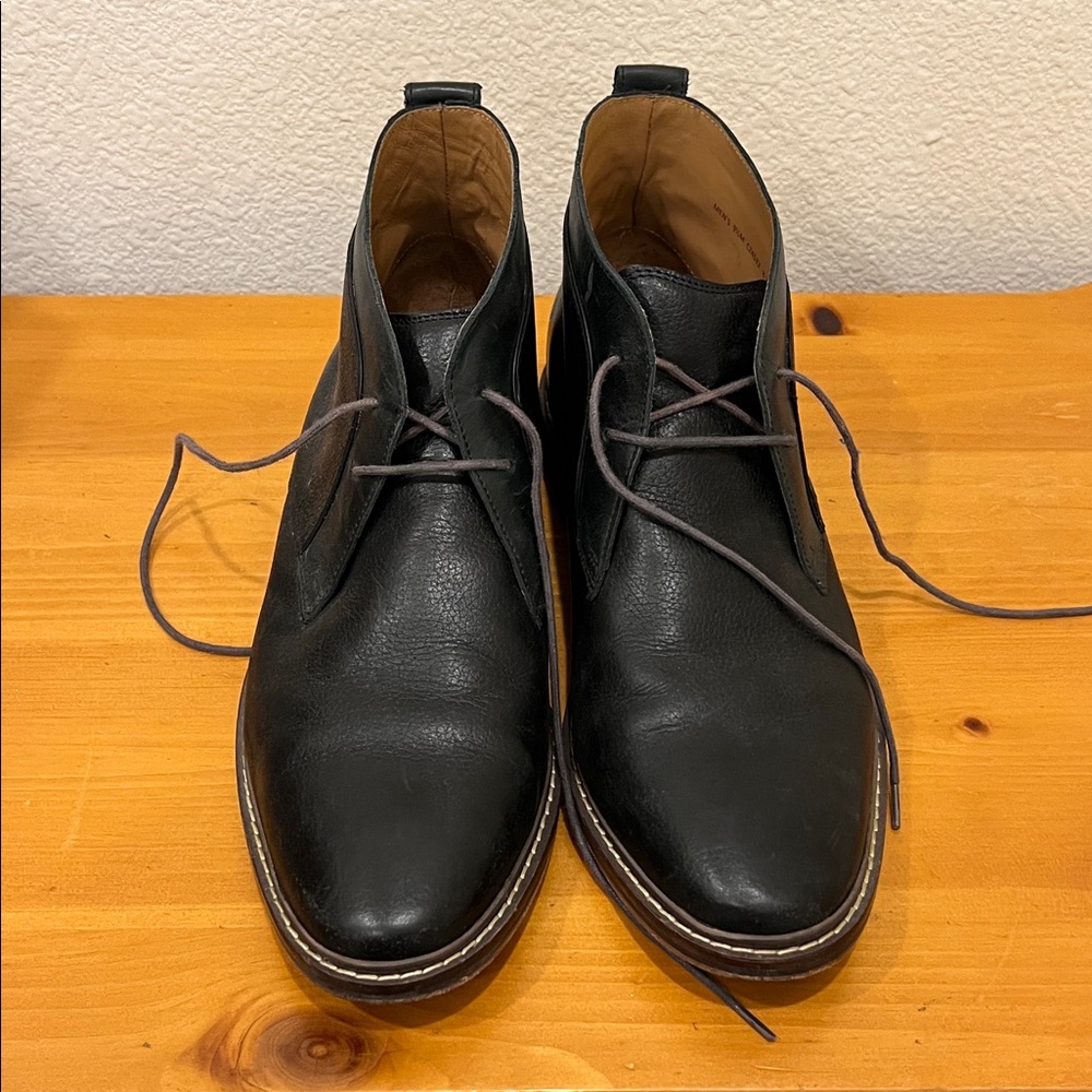 Cole Haan Black Leather Chukka Boots